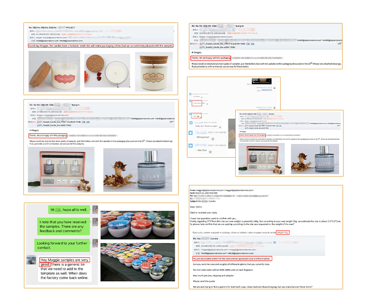 Label Custom Gift Decorative Dry Flower Glass Jar Gel Wax Scented Jelly Candles 32