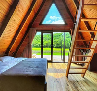 Maison préfabriquée modulaire à toit triangulaire portable, mini-villa, maisons préfabriquées, 20 pieds, 40 pieds, luxe, 2 chambres, maison conteneur détachable