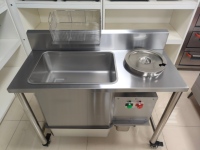 Table à paner électrique pour poulet frit à réservoir simple/double, prix d'usine, vente chaude, pour restaurant