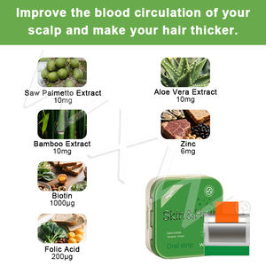 OEM/ODM Supplément de biotine pour la santé de la peau, bande de film oral d'acide hyaluronique de vitamine C pour adultes, produit de beauté à base de plantes pour la peau et les cheveux - Product Image 2