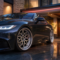 Jantes forgées ANRUN Machined 5-Y 3 pièces 22x12 5x120 ET35 6061 T6 personnalisées à profil profond et multi-rayons pour Audi