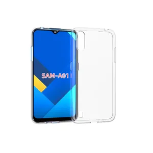 360 Premium Tahan Lama Silikon Case untuk Samsung Galaxy A01 Cover