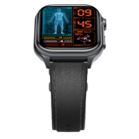 Fabrik-Bestseller 470mAh Magnetisches Laden Körperanalyse Mehrsprachig Atemtraining GE500 Medizinische Gesundheits-4G-Smartwatch