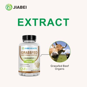 Capsules personnalisées du complexe d'organes de bœuf nourris à l'herbe pour adultes de l'usine Jiabei ODM/OEM Suppléments à base de plantes pour un équilibre sain interne - Product Image 4