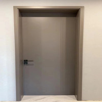 Portes en bois massif modernes pour la maison, portes intérieures en bois sur mesure pour des solutions intérieures complètes