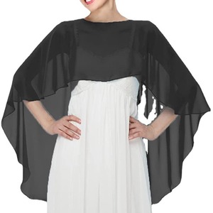 Short davanti e lungo dietro scialle di Chiffon girocollo sposa sposa <span class=keywords><strong>camicia</strong></span> di protezione solare scialle di Chiffon - Product Image 4