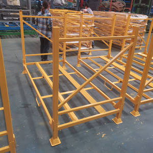 Estante de almacenamiento industrial apilable desmontable personalizable colorido, postes de Metal portátiles, estantería de paletas de Material de acero - Product Image 4