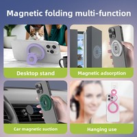 Support magnétique double face en aluminium de haute qualité pour téléphone, idéal pour lit et bureau, compatible avec divers appareils