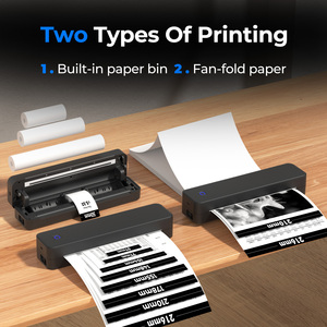 เครื่องพิมพ์ความร้อนแบบพับได้ Source Factory LUCK JINGLE รุ่น MT80 รองรับการปรับแต่งสำหรับเอกสารสำนักงานก่อสร้างและแบบแปลน - Product Image 4