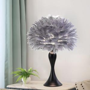Modern Minimalist Feather Table <b>Lamp</b> Warm Romantic Instagram-Worthy Girly <b>Bedside</b> <b>Lamp</b> Creative Stylish Wedding Table <b>Lamps</b> - Product Image 1