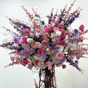 Árvore de Flores Artificiais Personalizada GNW com Centros de Flores de Cristal para Casamento - Product Image 2