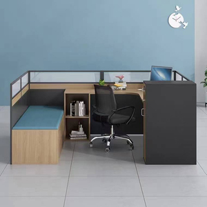 Piano Tavolo in <span class=keywords><strong>MFC</strong></span> Spesso 25mm, Postazione di Lavoro Modulare a L con Cassetti, Ergonomica e Personalizzabile per Uso Commerciale e Ufficio, in Alluminio - Product Image 3