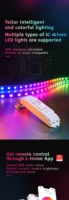 Contrôleur LED LTECH 5-24V DC 5.0 SIG Mesh SPI Pixel, canal unique, bande lumineuse colorée, variateur intelligent pour maison connectée CG-SPI