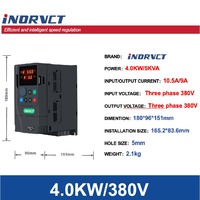 INDRVCT 2.2-4kW Inverter VFD Pompa Surya Efisiensi Tinggi MPPT AC/DC 220V/380V 50/60Hz Satu Fasa ke Tiga Fasa untuk Motor dan Pompa
