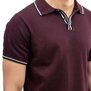 เสื้อเชิ้ตผู้ชายลำลอง ผ้าถักเนื้อนุ่ม น้ำหนักเบา ระบายอากาศได้ดี ผสมโพลีเอสเตอร์และคอตตอน แขนสั้น ติดกระดุม - Product Image 4