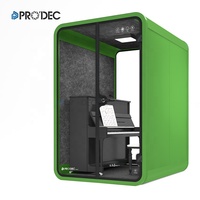Cabine de réunion individuelle certifiée 35 dB, pleine grandeur, pour mobilier de bureau, très prisée
