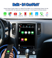Autoradio Android pour Infiniti G25 G37 2004-2015 CarPlay sans fil Écran tactile 12,3 pouces Navigation GPS Lecteur multimédia