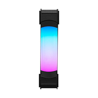 Boîtier PC LOVINGCOOL au design le plus récent, coloré, avec ventilateur LED RGB 120 mm, refroidisseur liquide, ventilateur de refroidissement du processeur, ventilateur ARGB, ensemble de contrôleurs