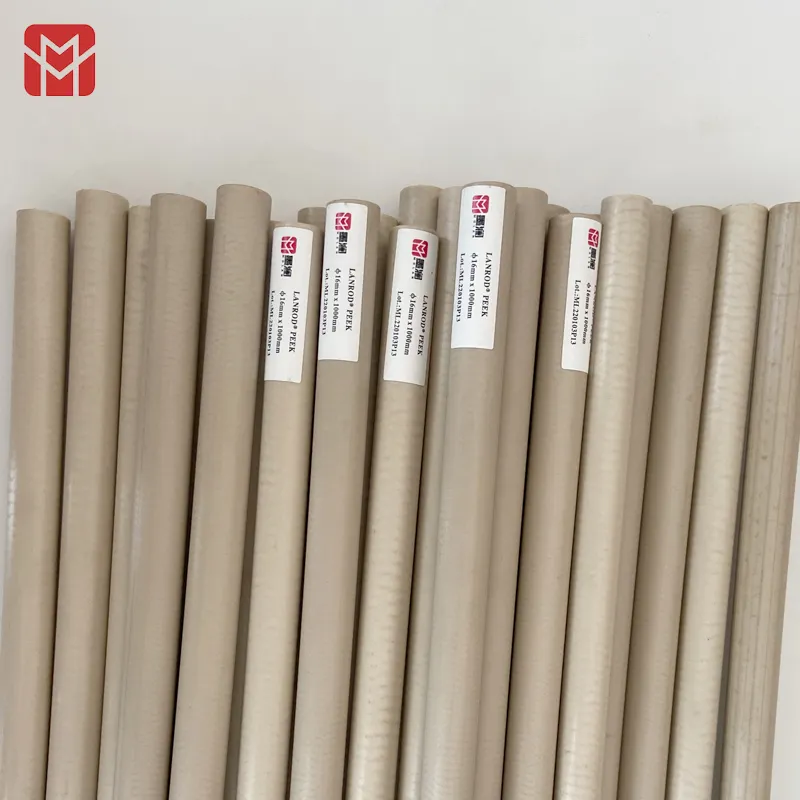 Expert Production 1.75mm-200mm Diameter Plastic Price Natural Pure PEEK Stick Bars Rods