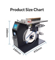 Machine d'étiquetage semi-automatique des coins de boîtes pliantes avec adhésif anti-effraction, pour emballage en rouleau, 220V