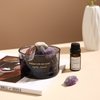 Diffuseur d'huiles essentielles de parfum en pierre de cristal d'aromathérapie en cristal personnalisé en gros Diffuseur de pierre de cristal naturel