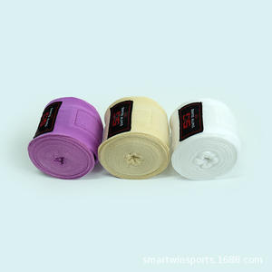 Colori personalizzati in Stock Kickboxing Handwraps Nylon-cotone fasce da polso <span class=keywords><strong>boxe</strong></span> bende per la protezione delle mani - Product Image 3