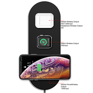 Bán buôn không dây 3 trong 1 điện thoại di động nhanh chóng sạc pad cho <span class=keywords><strong>Iphone</strong></span> xem sạc cho đồng hồ thông minh - Product Image 6