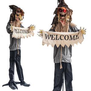 Espantapájaros Eléctrico de Halloween con Sonido y Ojos Brillantes para Casa Embrujada o Jardín - Product Image 1