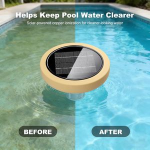 Ioniseur solaire flottant pour <span class=keywords><strong>piscine</strong></span>, purificateur en cuivre, réduit le chlore de 85 % pour piscines <span class=keywords><strong>hors</strong></span> <span class=keywords><strong>sol</strong></span> et enterrées, spas (45 000 gallons) - Product Image 2