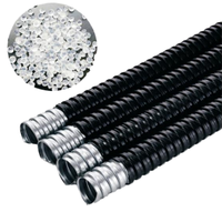 Accesorios para Conductos Metálicos Eléctricos, Manguera Flexible Metálica Galvanizada de 4 Pulgadas, Conducto Flexible de Acero Recubierto de PVC