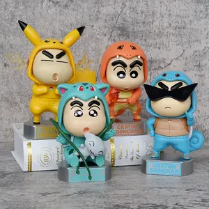15cm PVC Crayon Shin chan Cosplay Pokemoned Cute Anime Figure For Collection Decoration Model Toys