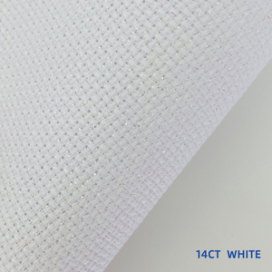 Vải thêu chữ thập Aida trắng lấp lánh 9ct 11ct 14ct, chất liệu polyester cotton, họa tiết thêu dùng cho đồ gia dụng, đồ chơi cho bé gái - Product Image 3
