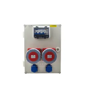 good quality electric circuit breaker industry plug socket 32amp enclosure box distribution box with ce