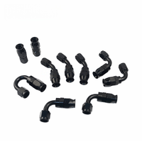 Kit de Accesorios de Manguera de Freno de Nylon AN4 AN6 AN8 AN10 E85, Tubo de Enfriador de Aceite, Acero Inoxidable, Ptfe, Reforzado Hidráulicamente