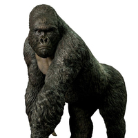 Statue de gorille animatronique grandeur nature, nouvelle conception, haute qualité, animée, à prix avantageux