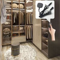 Sakelar Peredup Manual Undermount Hand Sweep untuk Kabinet DC5V-12V-24V Tahan Air 60W