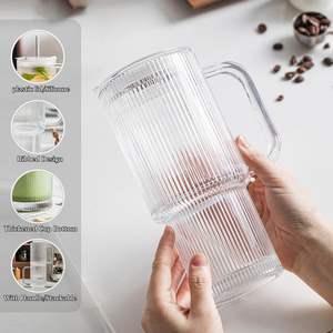 <b>Glass</b> Cups with Lids and Straws 24oz <b>Glass</b> Tumbler with Handle <b>Mason</b> <b>Jar</b> Wide Mouth Reusable Drinking <b>Glasses</b> for Iced Coffee - Product Image 6