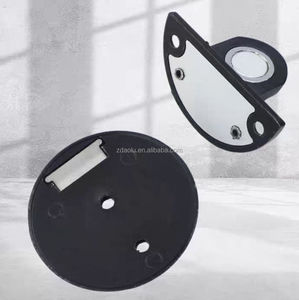 Tope de Puerta Magnético de Acero Inoxidable Negro Mate con Adhesivo para Baño, <span class=keywords><strong>Sin</strong></span> Perforaciones - Precio de Fábrica con Ventaja - Product Image 4