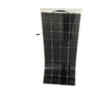 优质低价柔性太阳能电池板200瓦太阳能电池板ETFE黑色双面透明5W-800W太阳能电池板家用