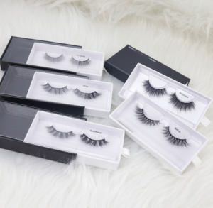 Naturel Vaporeux Volume Faux Vison Cils Nouvelle Marque Privée Moelleux Naturel C Curl Bande Cils En Gros Faux Cils - Product Image 6