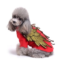 Vêtements pour animaux de compagnie en coton style ailes d'ange, style britannique, tenues quatre saisons pour chiens de petite, moyenne et grande taille, vente en gros d'usine