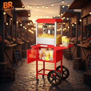 Máquina de <span class=keywords><strong>Palomitas</strong></span> de Maíz Birui, Eléctrica, Comercial, de Aire Caliente, Mini, Automática, para <span class=keywords><strong>Palomitas</strong></span> <span class=keywords><strong>Dulces</strong></span> y Caramelizadas, 1250W, 220V/110V, Gran Capacidad - Product Image 1