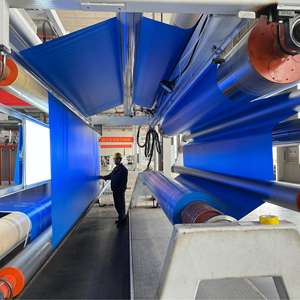 Rouleaux de tissu laminé de bâche en PVC 650GSM bon marché matériaux de tentes anti-UV imperméables avec Luc - Product Image 2