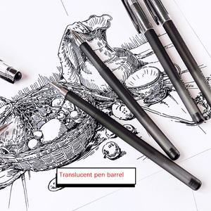 Pluma de gel HK ultrafina 001 pluma de firma de tubo de aguja completa de 0,2mm - Product Image 5