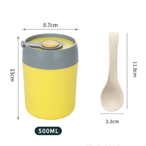 <b>Custom</b> Logo 304 Stainless Steel <b>Insulated</b> Lunch <b>Box</b> Breakfast Milk Student Office Soup Cup - Product Image 2