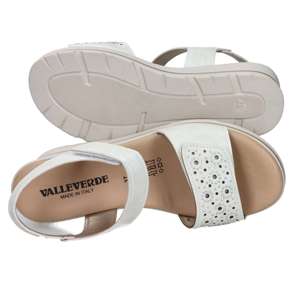 Valleverde Sandales compensées pour femme ivoire 39 Talon 5,5 cm Chaussures d'été confortables - Product Image 6