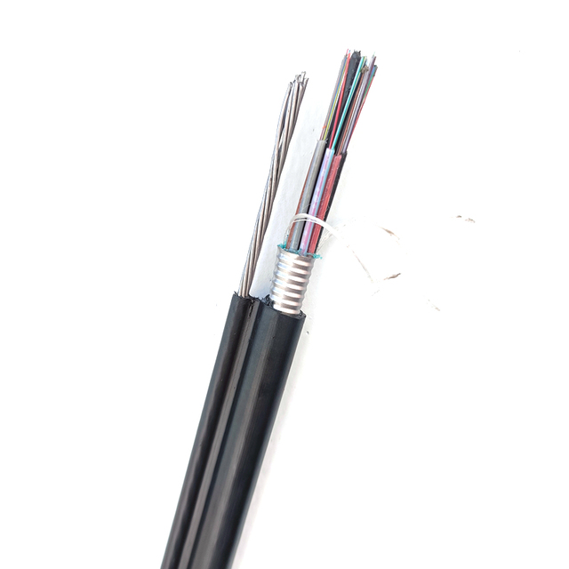Communication Wire GYTC8S53 GYTC8S 12 24 48 96 Core Aerial Figure 8 Messenger Optical fiber Cable