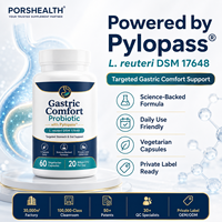 Capsules Probiotiques Personnalisées pour le Soutien Gastrique avec Pylopass 20 Milliards d'UFC pour le Confort Gastrique Marque Privée