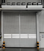 Porte de garage à enroulement rapide en alliage d'aluminium moderne, avec serrure, type turbine, pour volets roulants modernes en aluminium