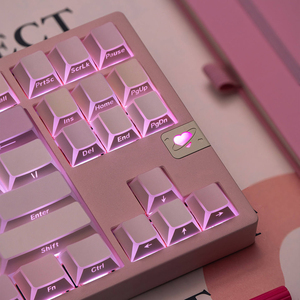 Tecla PBT <span class=keywords><strong>con</strong></span> Efecto de <span class=keywords><strong>Sombra</strong></span> Temática Pink Encounter, Grabado Lateral Translúcido en Ángulo, Perfil Cherry para Teclado Mecánico <span class=keywords><strong>con</strong></span> Interruptores Mx - Product Image 6